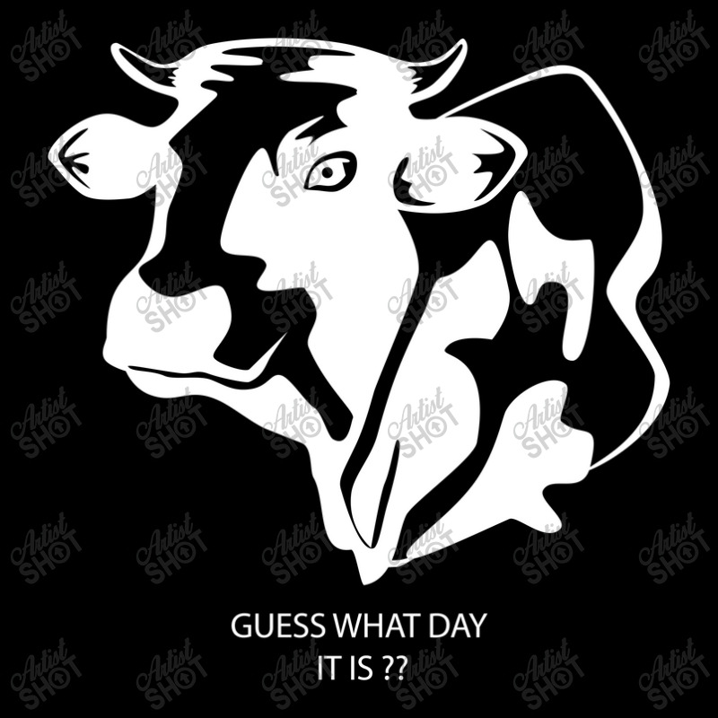 Funny Cow Guess What Day Dark Shirt Cropped Hoodie | Artistshot