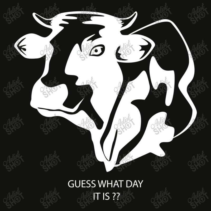 Funny Cow Guess What Day Dark Shirt Scorecard Crop Tee | Artistshot