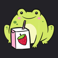 Funny Frog Lover Frog With Strawberry Milk T Shirt Youth Tee | Artistshot