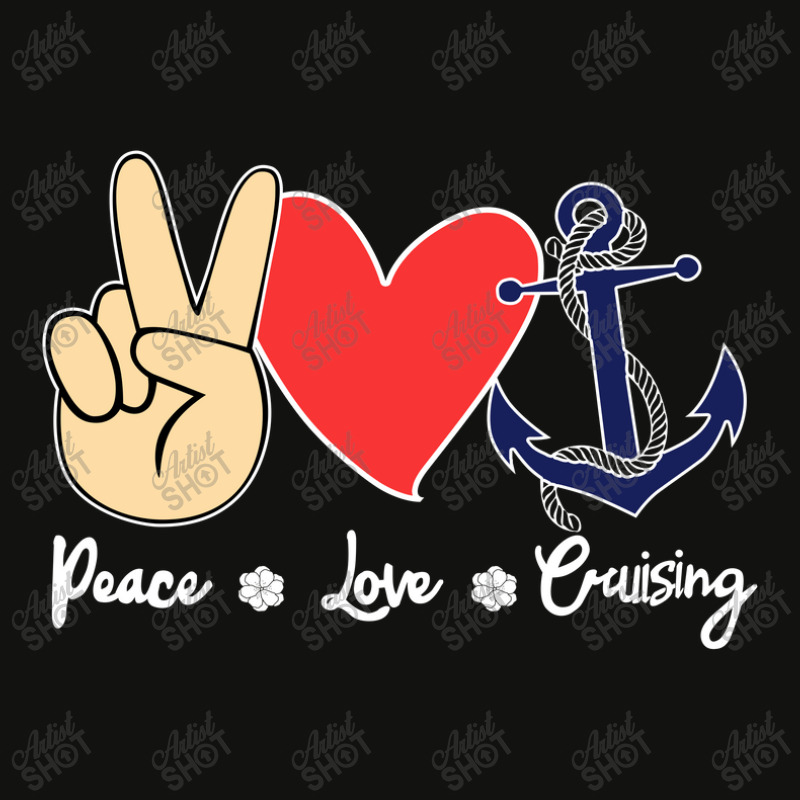 Cool Design Peace Love Cruising New Scorecard Crop Tee | Artistshot