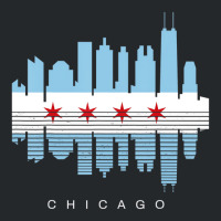 Vintage Chicago Illinois Flag Skyline For Men Or W Crewneck Sweatshirt | Artistshot