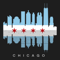 Vintage Chicago Illinois Flag Skyline For Men Or W Classic T-shirt | Artistshot