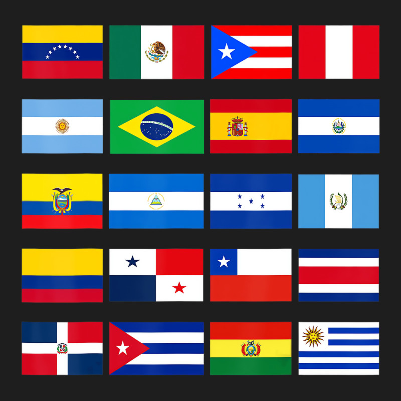 All Latin American Flags Latino Hispanic Heritage Classic T-shirt by ravand | Artistshot