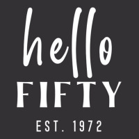 50th Birthday Milestone Women's Hello Fifty Party Vintage Short | Artistshot