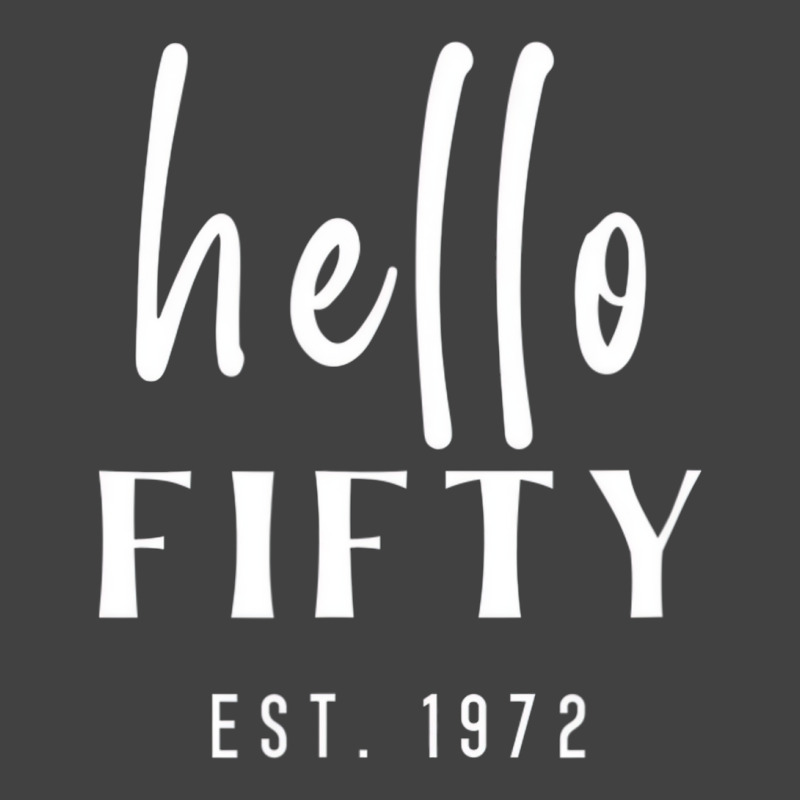 50th Birthday Milestone Women's Hello Fifty Party Vintage T-Shirt by mauthe | Artistshot