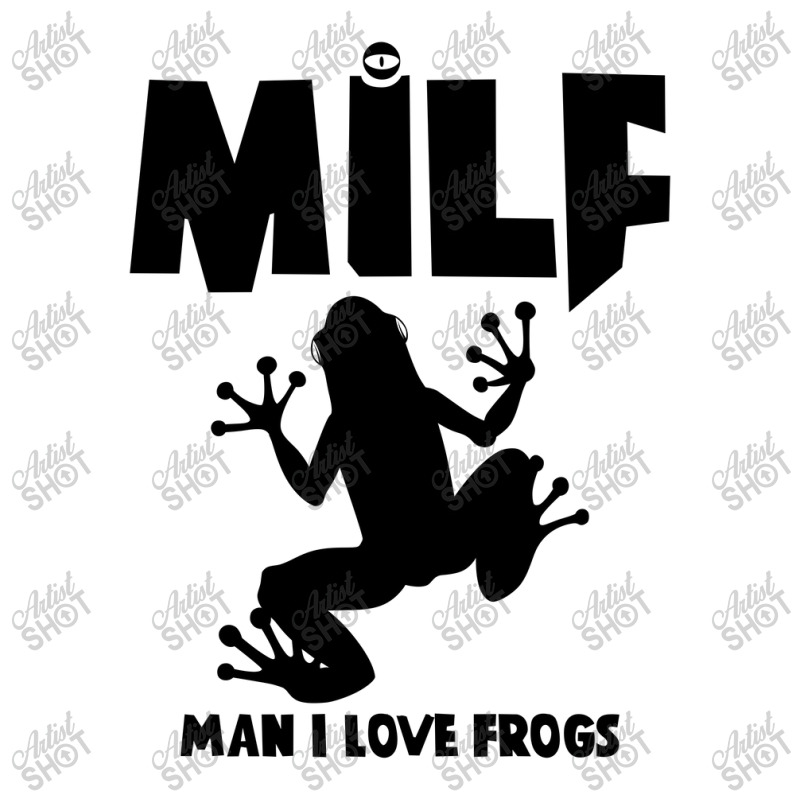 Funny Saying Man I Love Frogs Milfnew Design Maternity Scoop Neck T-shirt | Artistshot