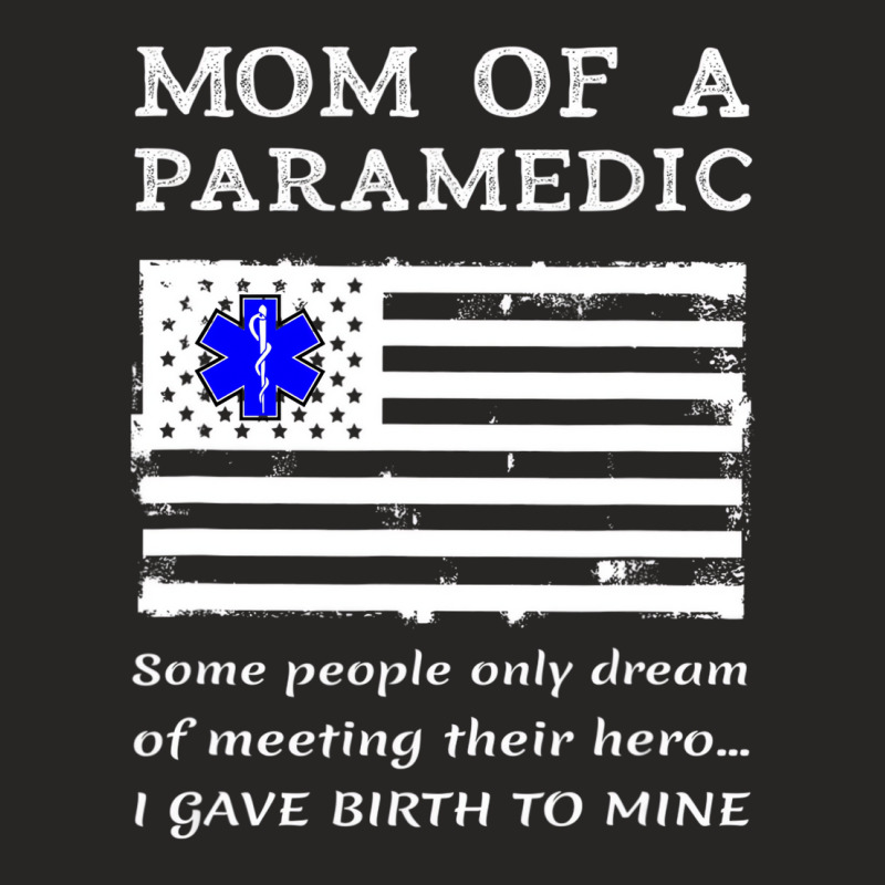 Proud Paramedic Mom Mother Usa American Flag Medic Ladies Fitted T-Shirt by africaka | Artistshot