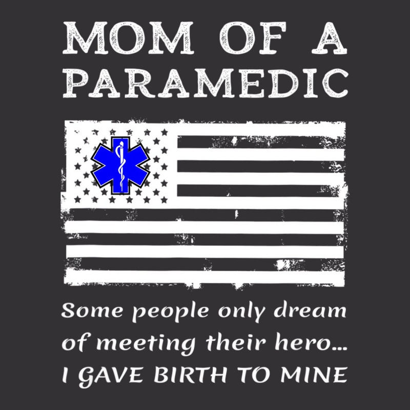 Proud Paramedic Mom Mother Usa American Flag Medic Vintage Hoodie | Artistshot