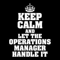 Keep Calm And Let The Operations Manager Handle It Cropped Hoodie | Artistshot