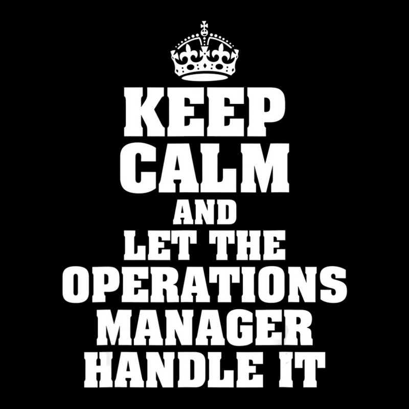 Keep Calm And Let The Operations Manager Handle It Cropped Hoodie by holden | Artistshot