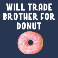 Will Trade Brother For Donut Shirt Funny Donut Pun Men Denim Jacket | Artistshot