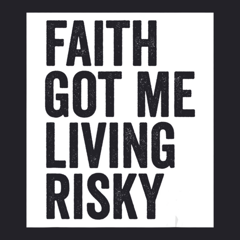 Faith Got Me Living Risky T Shirt Unisex Sherpa-Lined Denim Jacket by lavinia | Artistshot