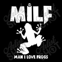 Man I Love Frogs New Funny Slogan Milf Cropped Hoodie | Artistshot