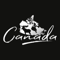 Canada Map And Moose   Canadian Souvenir T Shirt Scorecard Crop Tee | Artistshot