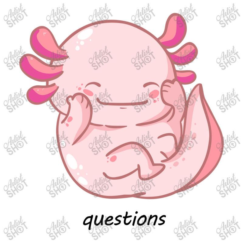 I Am Cute Axolotl Questions New Crop Top | Artistshot