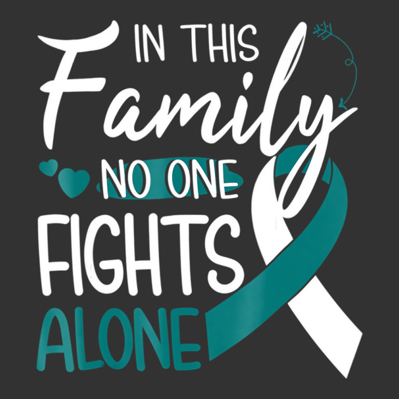 In This Family No One Fights Alone Cervical Cancer Baby Bodysuit by kranendon | Artistshot