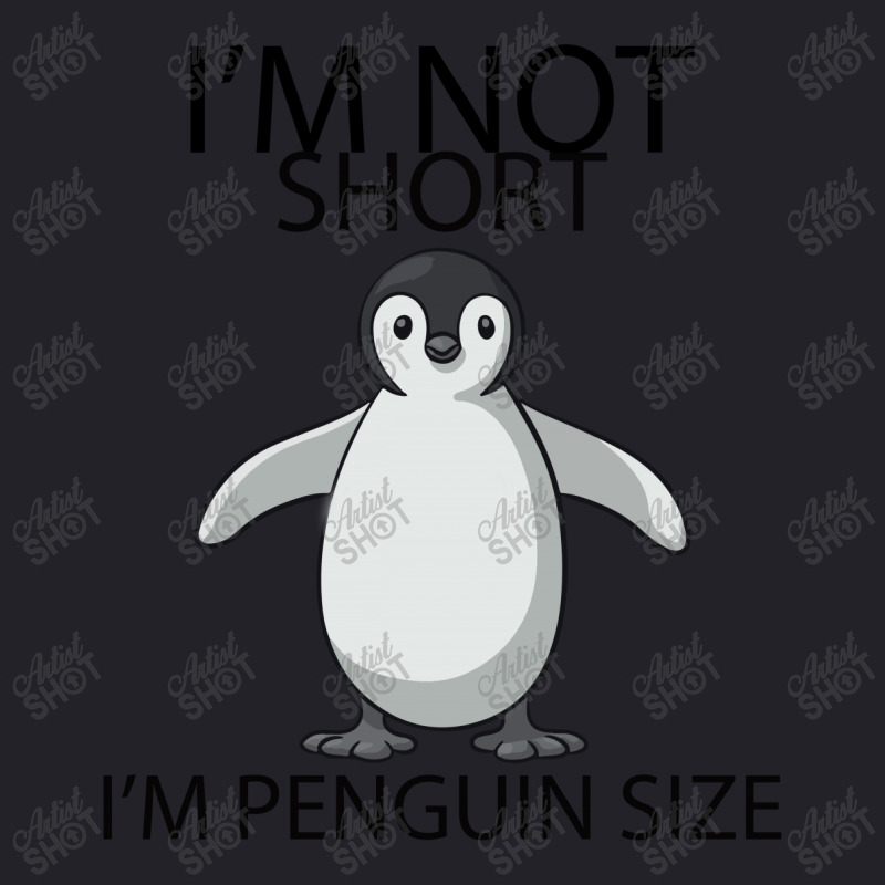 I'm Not Short I'm Penguin Size Unisex Sherpa-lined Denim Jacket | Artistshot