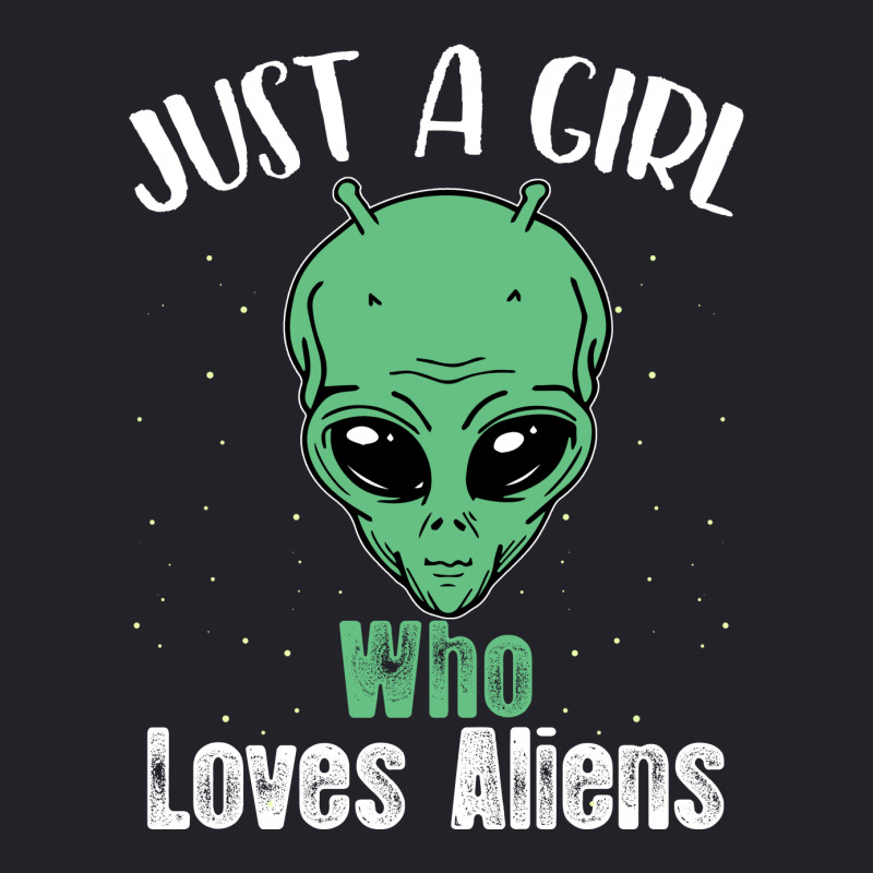 Just A Girl Who Loves Aliens For Dark Unisex Sherpa-lined Denim Jacket | Artistshot