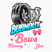 Womens Burnout Or Bows Gender Reveal Baby Party An T-shirt | Artistshot