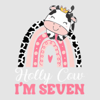 Holy Cow Im Seven Birthday Girl Outfit 7th Bday Fo Exclusive T-shirt | Artistshot