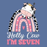 Holy Cow Im Seven Birthday Girl Outfit 7th Bday Fo Lightweight Hoodie | Artistshot