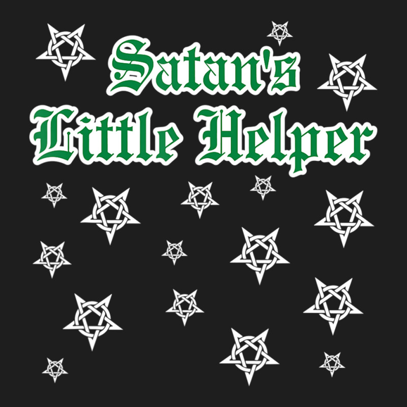 Satan's Little Helper Snowflake Pentagram Anti Chr Classic T-shirt by gabuya | Artistshot