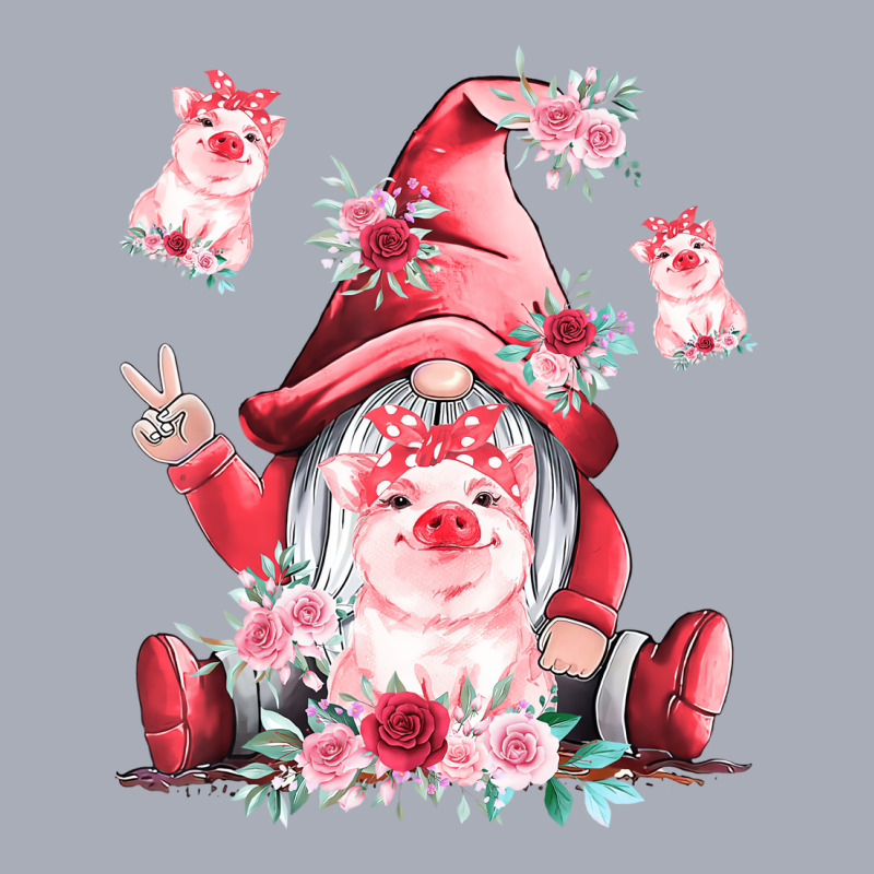 Cute Women Flower Pig Lover Gnome Pink Pig Lover F Tank Dress by aiiluurosy | Artistshot