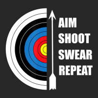 Archery Aim Shoot Swear Repeat Target Arrow Funny Men's T-shirt Pajama Set | Artistshot