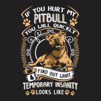 If You Hurt My Pitbull You Will Quickly Dog Pit Bu T-shirt | Artistshot