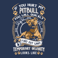 If You Hurt My Pitbull You Will Quickly Dog Pit Bu Men Denim Jacket | Artistshot