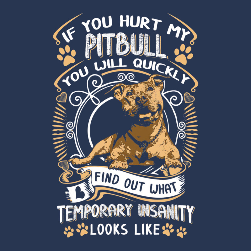 If You Hurt My Pitbull You Will Quickly Dog Pit Bu Men Denim Jacket by coyagota | Artistshot