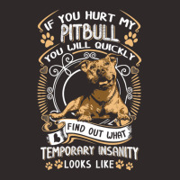 If You Hurt My Pitbull You Will Quickly Dog Pit Bu Racerback Tank | Artistshot