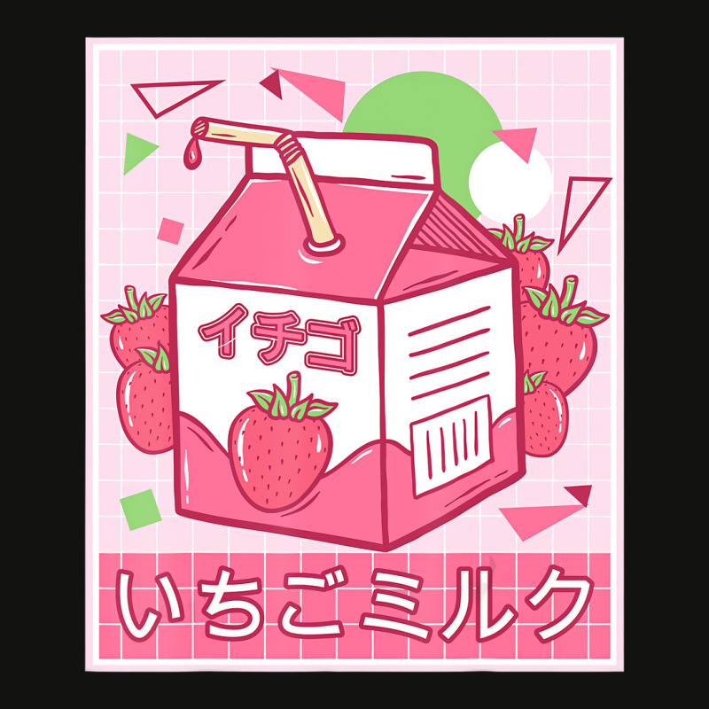 Funny Retro Japanese Kawaii Strawberry Milkshake 9 Scorecard Crop Tee by voutsro | Artistshot