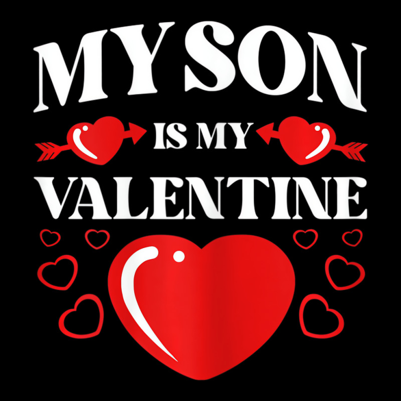 Womens My Son Is My Valentine Valentines Day Heart Women's V-Neck T-Shirt by terrilyn | Artistshot