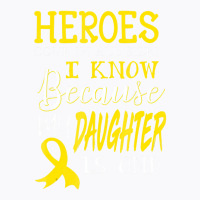 My Daughter Is A Hero Childhood Cancer Awareness T T-shirt | Artistshot