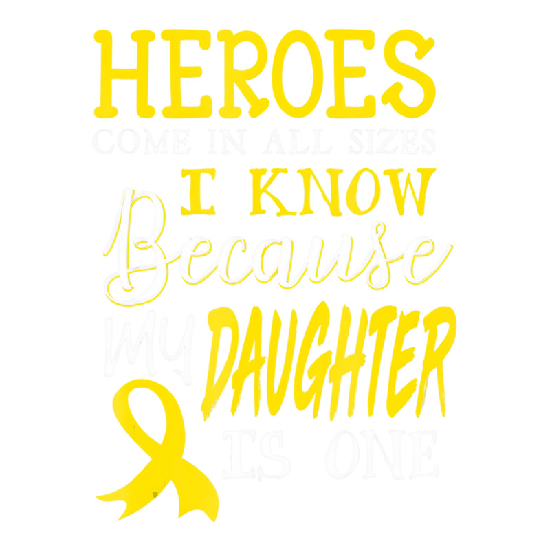 My Daughter Is A Hero Childhood Cancer Awareness T V-neck Tee | Artistshot