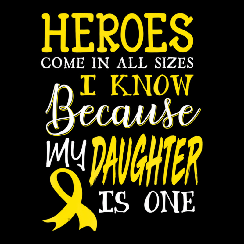 My Daughter Is A Hero Childhood Cancer Awareness T Men's 3/4 Sleeve Pajama Set | Artistshot