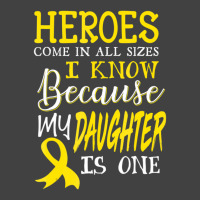 My Daughter Is A Hero Childhood Cancer Awareness T Vintage T-shirt | Artistshot