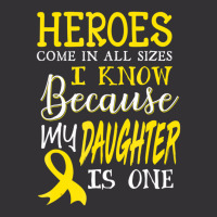 My Daughter Is A Hero Childhood Cancer Awareness T Vintage Hoodie And Short Set | Artistshot