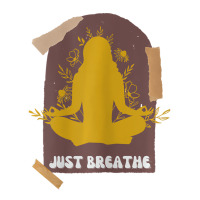 Womens Yoga, Just Breathe, Inspirational Message, Maternity Scoop Neck T-shirt | Artistshot