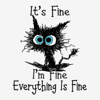 It's Fine I'm Fine Everything Is Fine Funny Black Baby Bibs | Artistshot