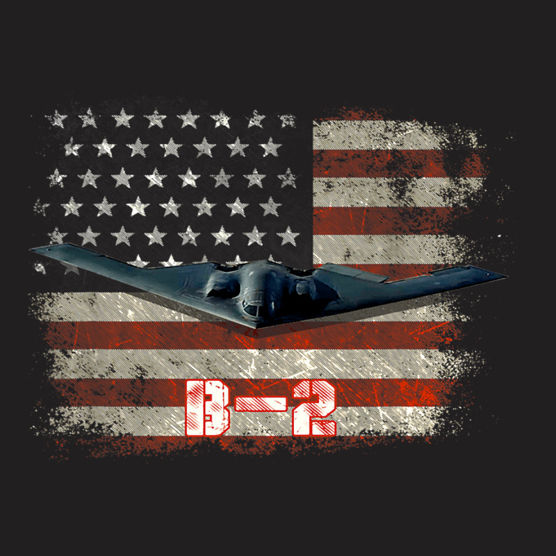 B2 Spirit Stealth Bomber Jet Plane Us Flag Pilot V T-shirt | Artistshot