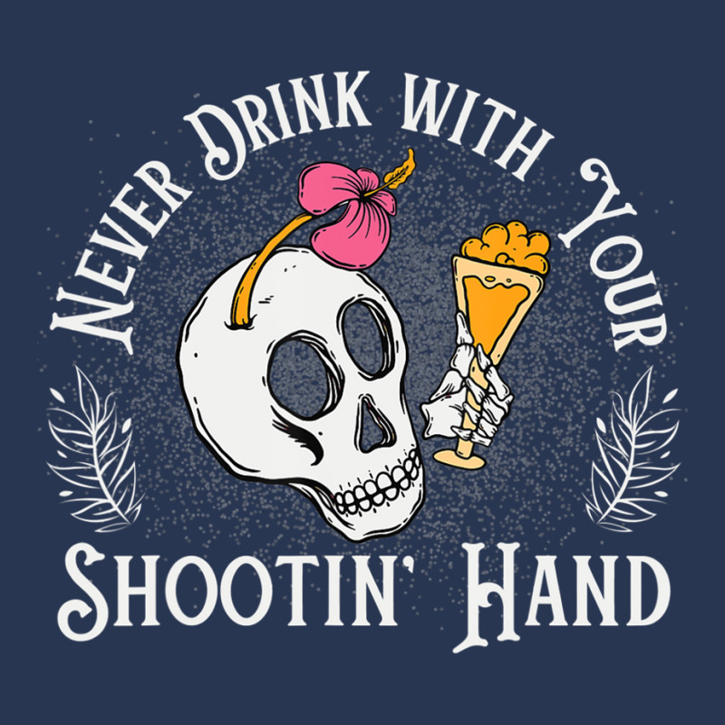 Never Drink With Your Shooting Hand Skeleton Drink Men Denim Jacket | Artistshot