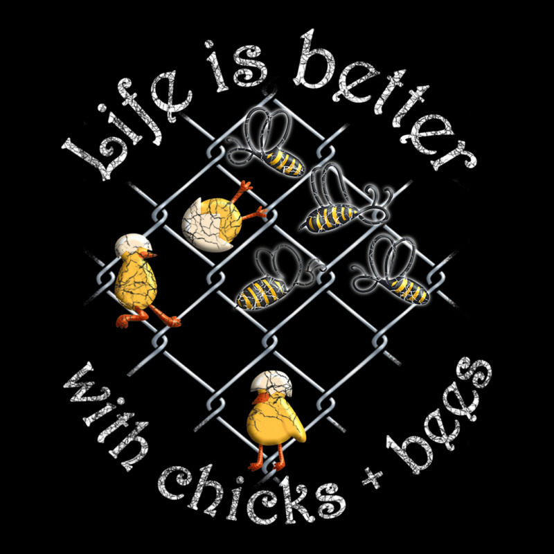 Funny Tictactoe Chicken Bees Wire Mesh Game Beekee Zipper Hoodie | Artistshot