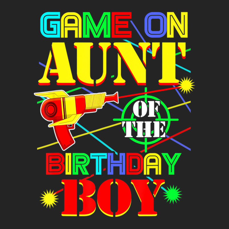 Game On Aunt Of The Birthday Boy Shirt Funny Mommy 3/4 Sleeve Shirt by voutsro | Artistshot