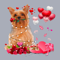 Funny Silky Terrier Rose Heart Happy Valentine Day Tank Dress | Artistshot