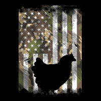 Camo Flag Chicken Vintage Farm Animal Patriotic Fa Cropped Hoodie | Artistshot