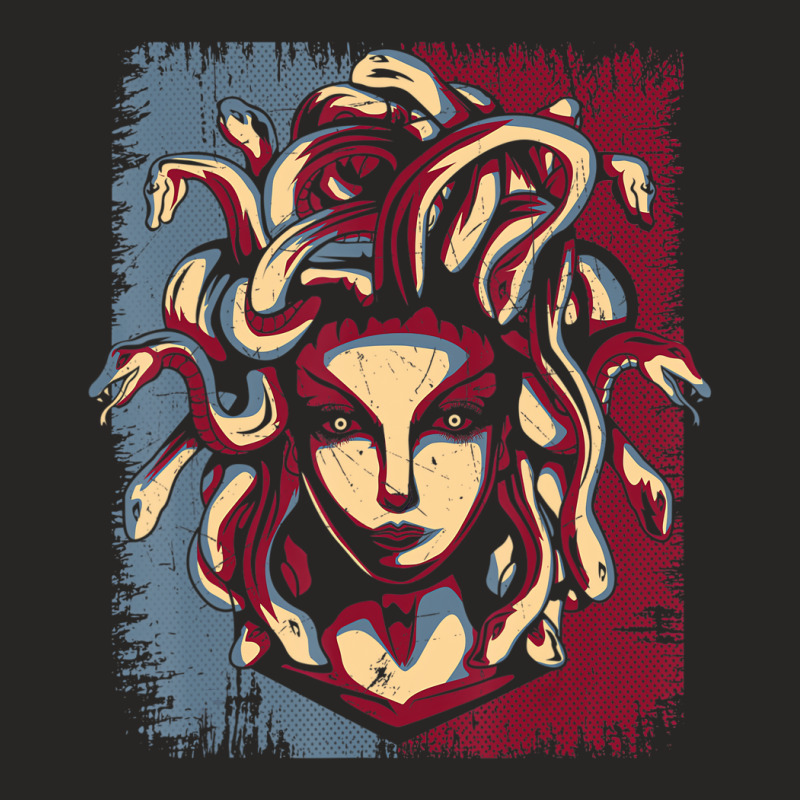 Mythical Creature Medusa Greek Mythology Gorgons T Ladies Fitted T-Shirt by arainro | Artistshot