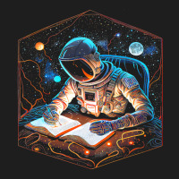 Beautiful Artistic Scifi Reading Astronaut Enlight Classic T-shirt | Artistshot