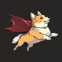 Super Hero Corgi With A Cape Super Dog 1 Ladies Fitted T-shirt | Artistshot